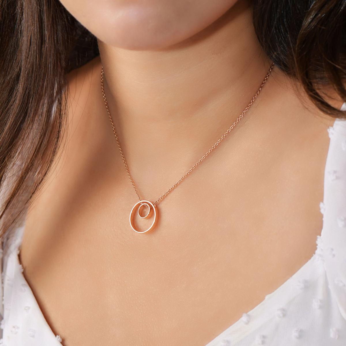 Collier Double Cercles