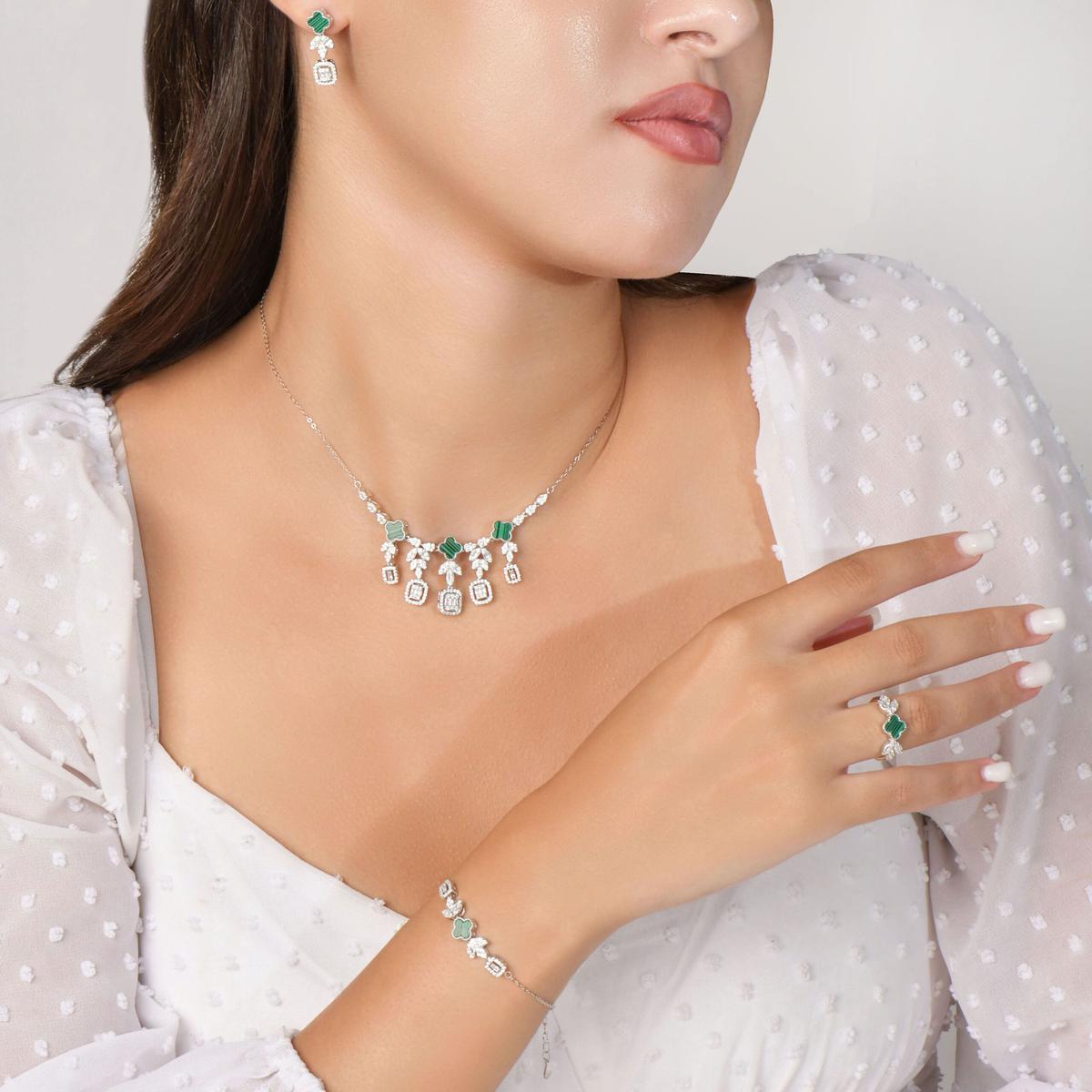 Ensemble Parure Trèfle Royal