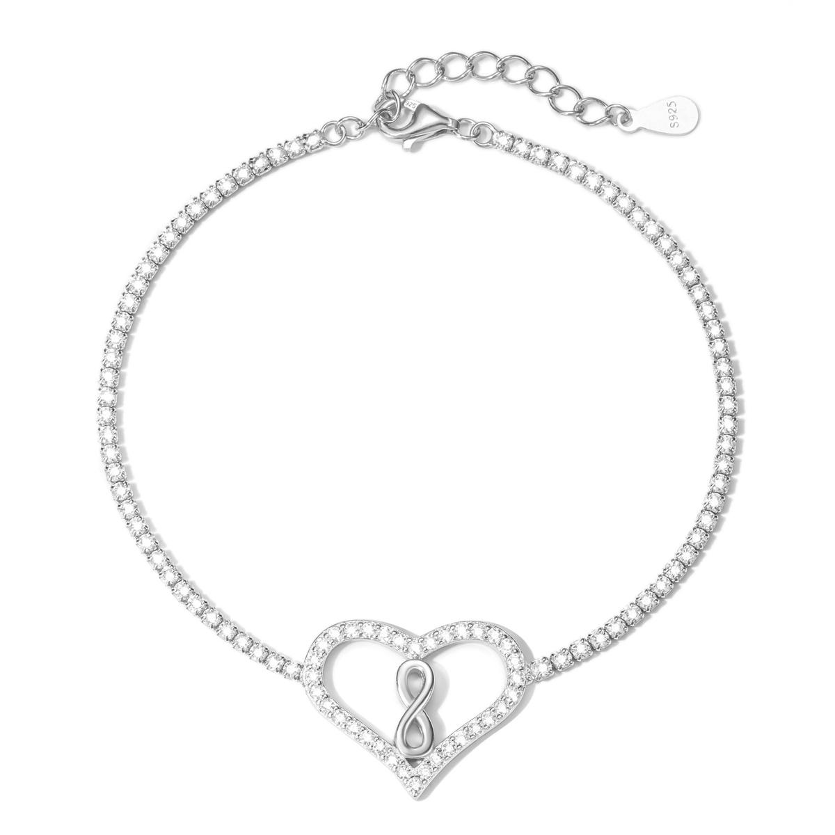 Bracelet Cœur á l'infini