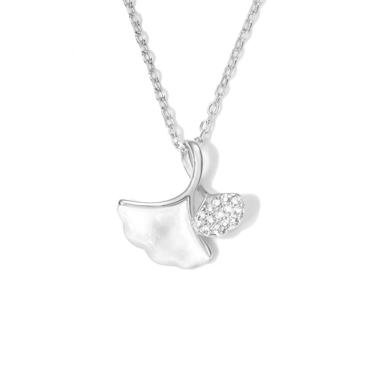 Collier feuille élégante