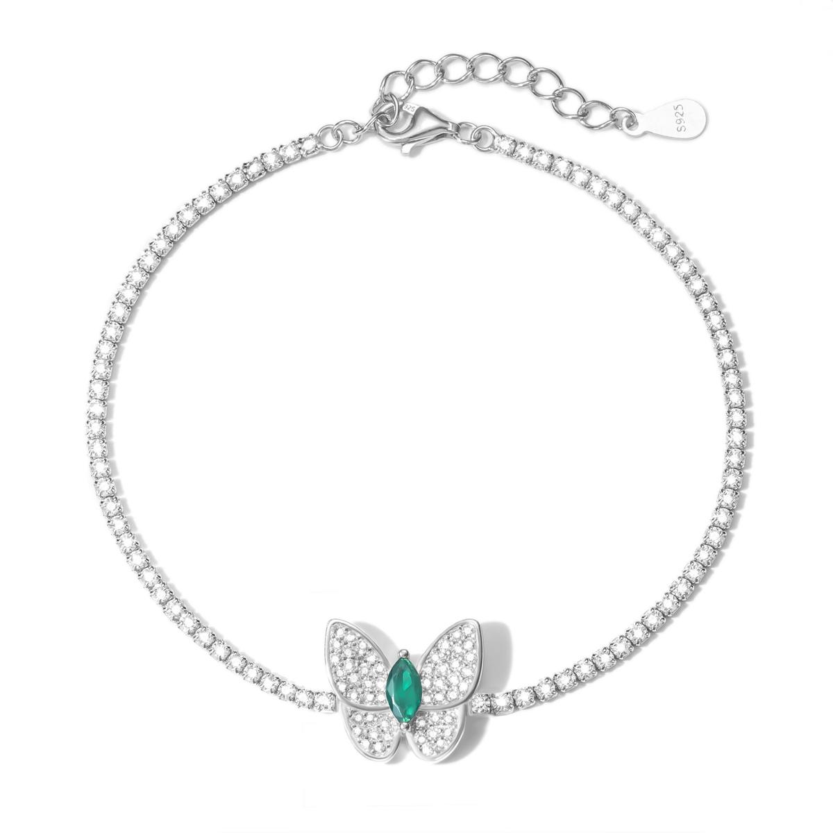 Bracelet Papillon Sertie