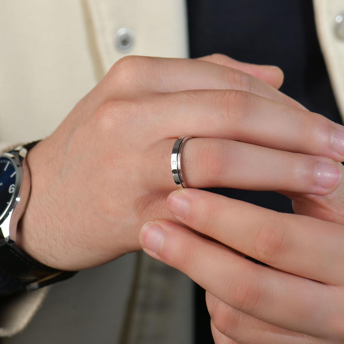 Cartier Anneau Argent 925 Motif Vis Inspiré | Bague Fine