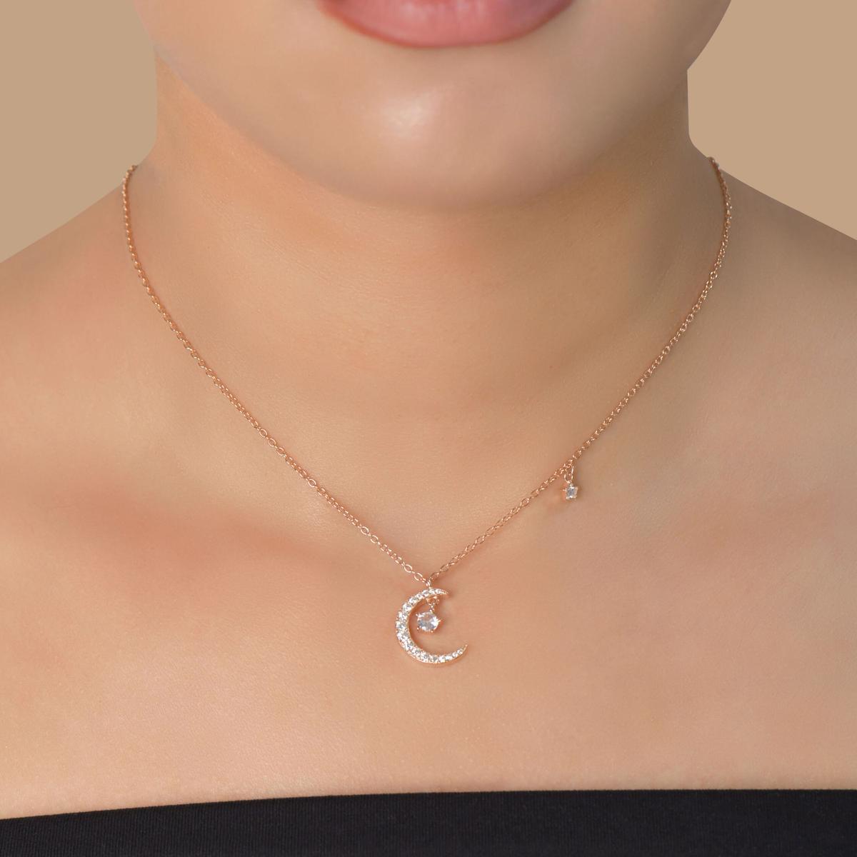 Collier Clair de Lune Rosé en Argent 925