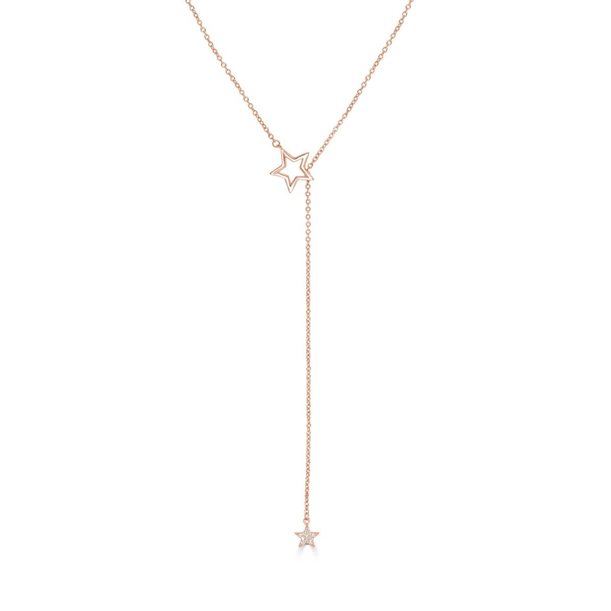 Collier Étoile Double Argent 925 Plaqué Or Étoile Suspendue Élégante