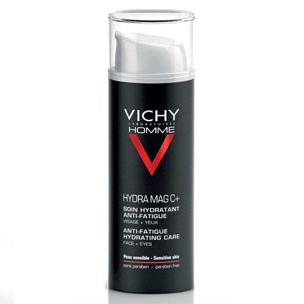 Vichy Homme Hydra Mag C+ Soin Hydratant Anti-Fatigue Visage et Yeux Sensibles | 50ml