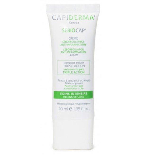 Capiderma Sebiocap Crème anti-inflammation pour peaux à tendance acnéique 40 ml