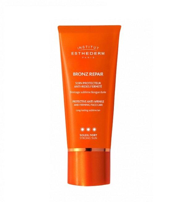 Institut Esthederm Bronz Repair Soin Protecteur Teinté Anti-Rides Fermeté Soleil Fort 50 ml