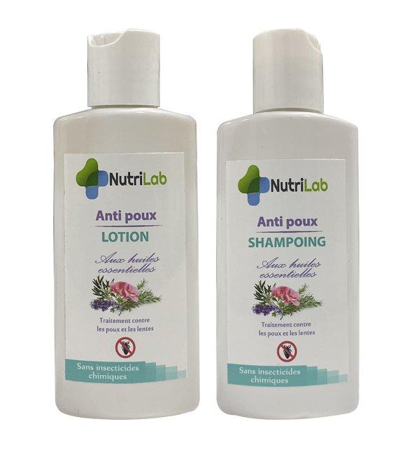 Nutrilab anti poux lotion et shampoing 125ml pack 2en1