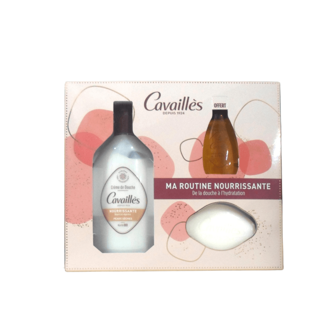 Roge Cavailles Coffret Nourissant Creme Douche + Savon Nourissant + Huile Surgras