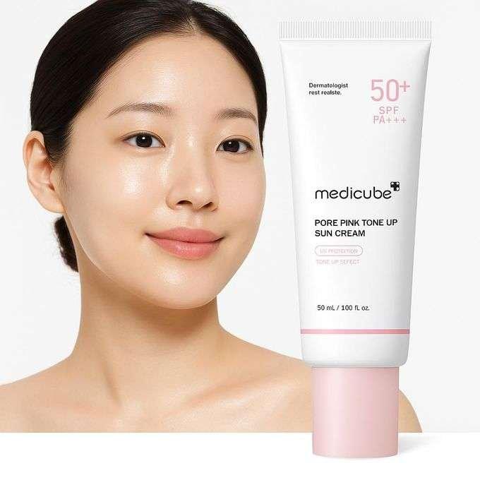 Medicube PDRN Pink Tone Up Sun Cream Crème Solaire 50ml