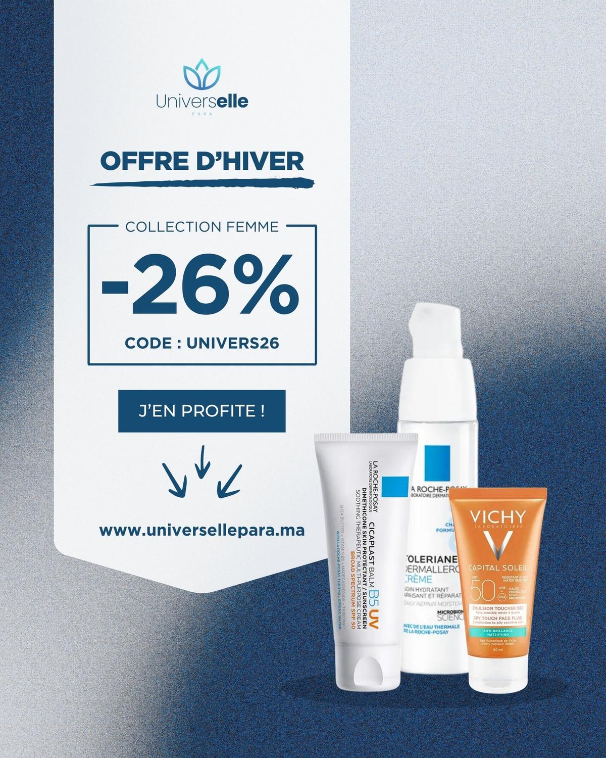 Collection Femme Offre d'Hiver Pack Protection Solaire et Réparatrice