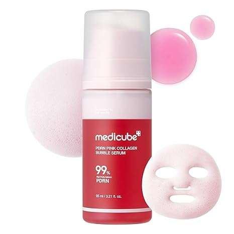 Medicube PDRN Pink Collagen Bubble Serum Sérum Visage 95ml