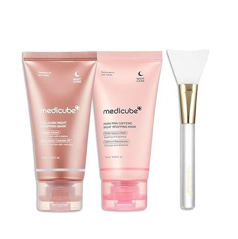 Medicube Pink Glow Wrapping Mask Duo Masque visage Exclusive Kit
