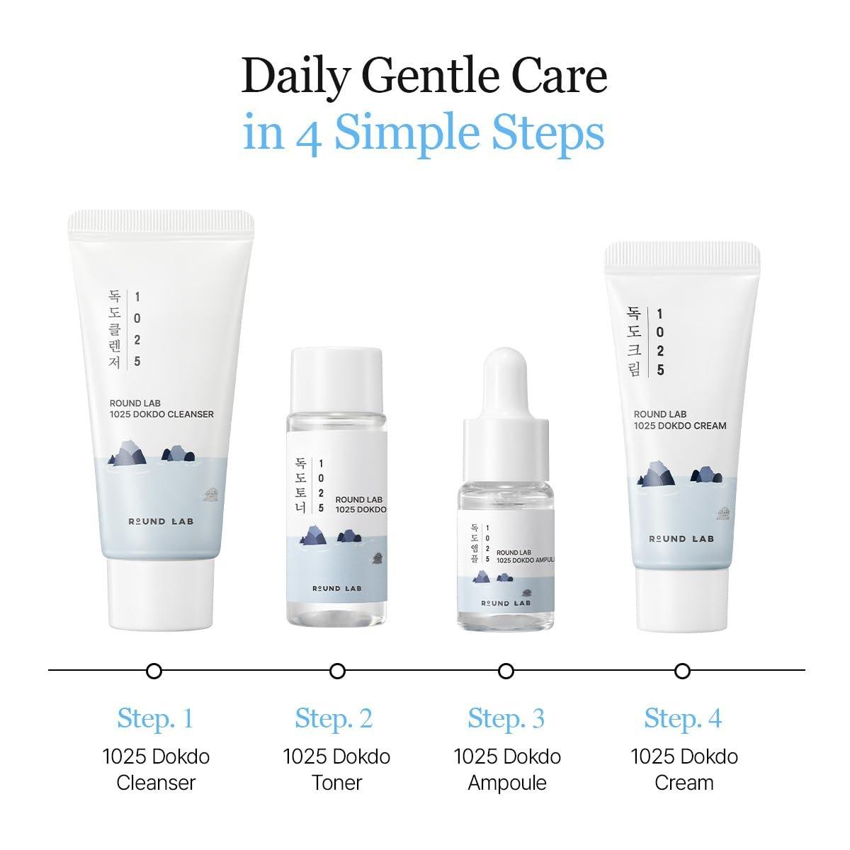 Round Lab 1025 Dokdo Trial Kit 4 produits
