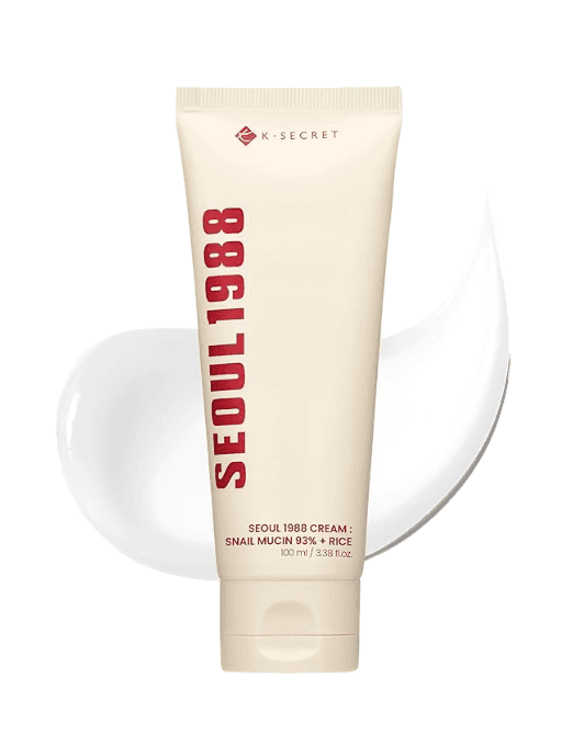 K-SECRET- SEOUL 1988 Cream : Snail Mucin 93% + Rice Crème Visage 100ml
