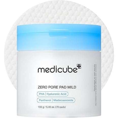 Medicube Zero Pore Pad Mild 70 Pads Disques exfoliants 155g