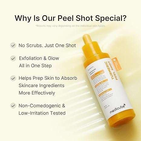 Medicube Kojic Acid Turmeric Peel Shot Sérum Exfoliant 80ml