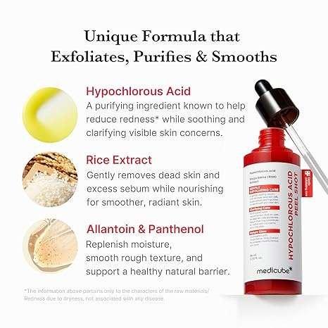 Medicube Hypochlorous Acid Peel Shot Sérum Visage 80ml
