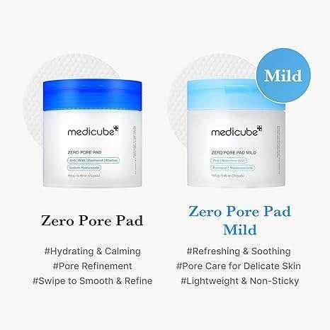Medicube Zero Pore Pad Mild 70 Pads Disques exfoliants 155g
