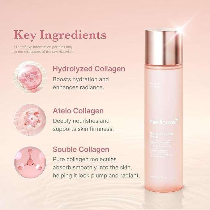 Medicube Triple Collagen Toner Tonique Visage 140ml