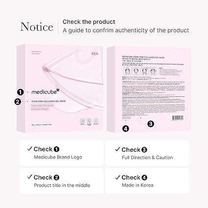 Medicube PDRN Pink Collagen Gel Mask Set Masque gel 4 pieces
