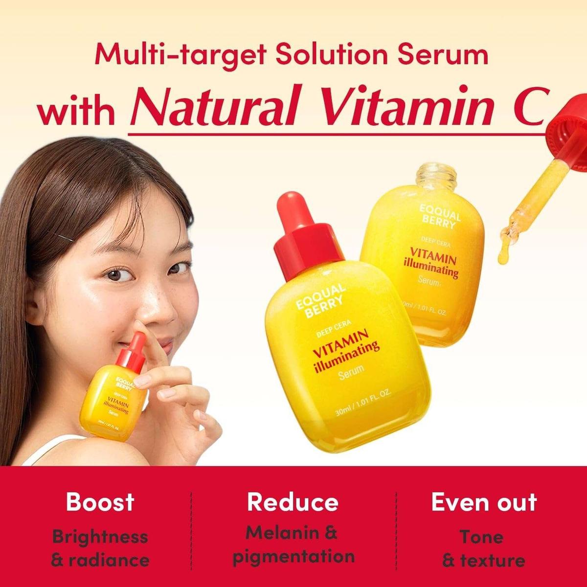 EQQUALBERRY Vitamin Illuminating Serum Pack of 2- Sérum visage Exclusive Kit