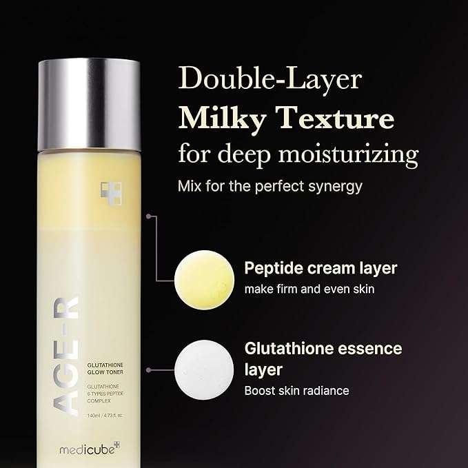 Medicube AGE-R Glutathione Glow Toner Lotion tonique 140ml