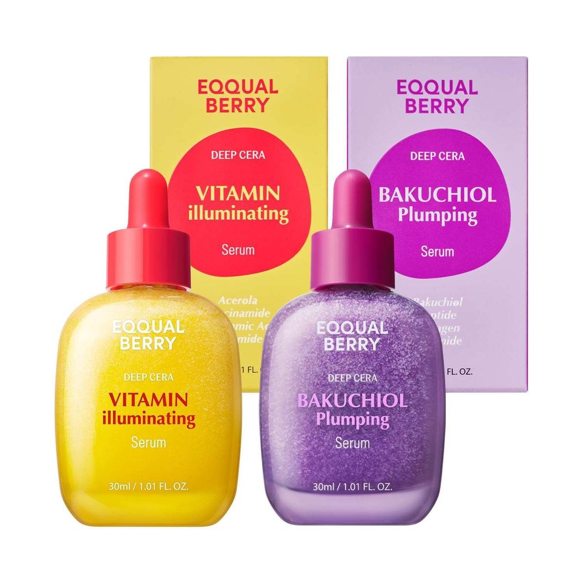 EQQUALBERRY Bakuchiol & Vitamin C Serum Set Sérum visage Exclusive Kit
