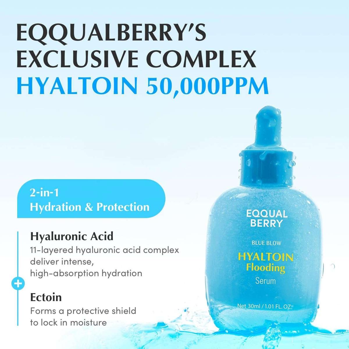 EQQUALBERRY Hyaltoin Flooding Serum Pack of 2 Sérum visage Exclusive Kit