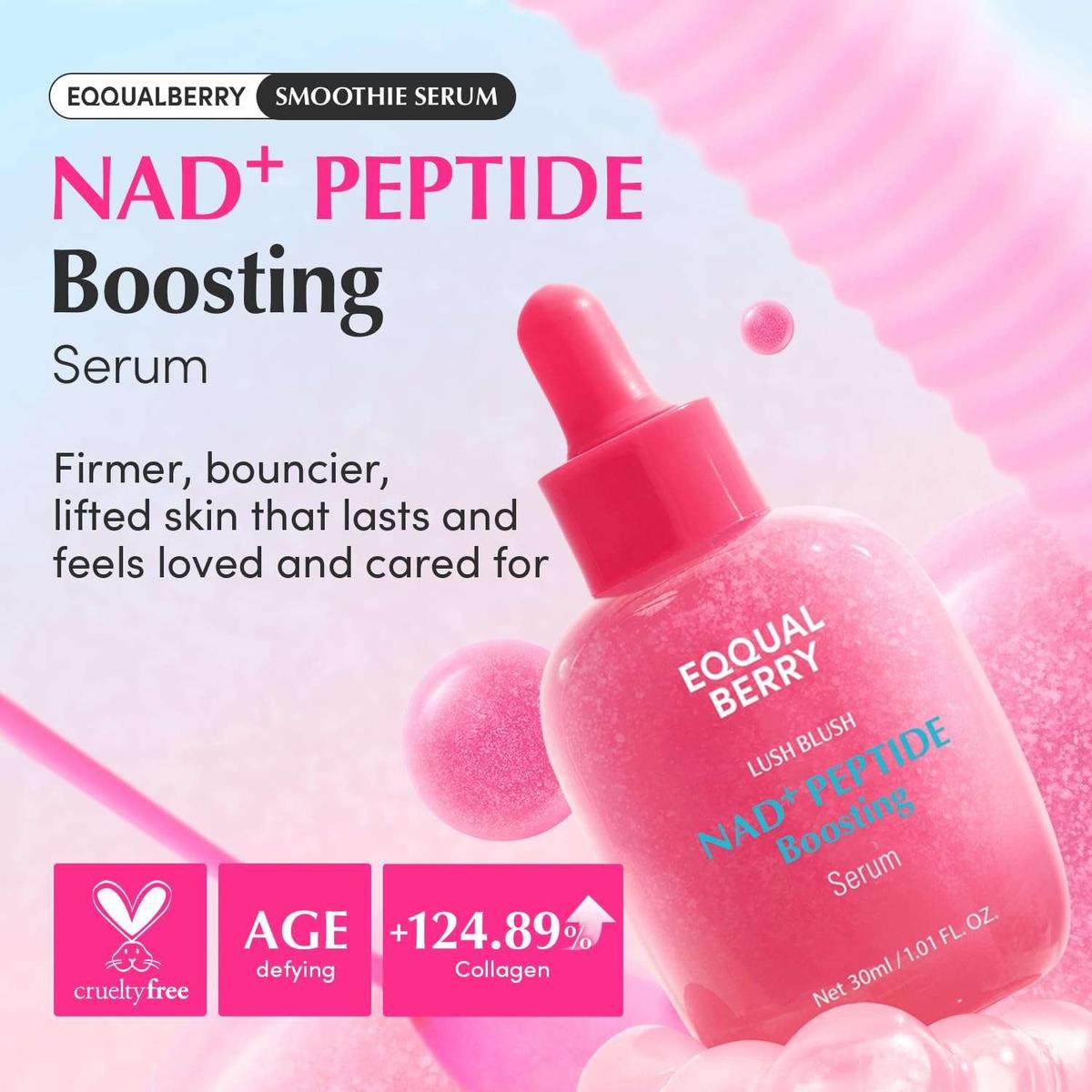 EQQUALBERRY NAD+ Peptide Boosting Serum Pack of 2 Sérum visage Exclusive Kit