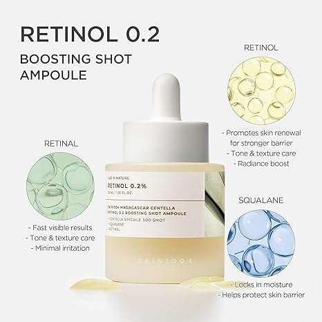 Skin1004 Lab in Nature Madagascar Centella Retinol 0.2% Sérum visage 30ml