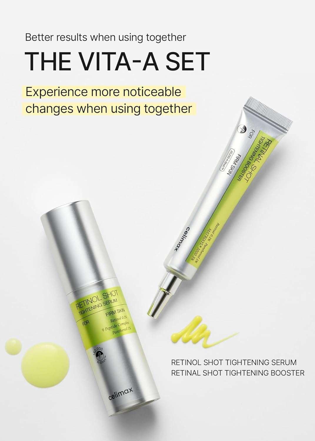 Celimax Retinol et Retinal Booster Duo Sérum visage Exclusive Kit