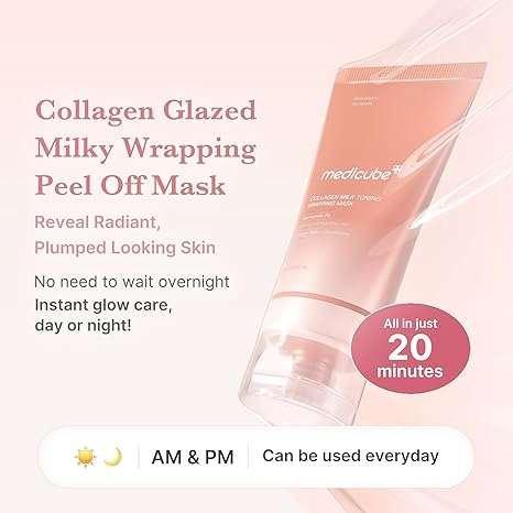 Medicube Collagen Milk Toning Wrapping Mask Masque Visage 75ml