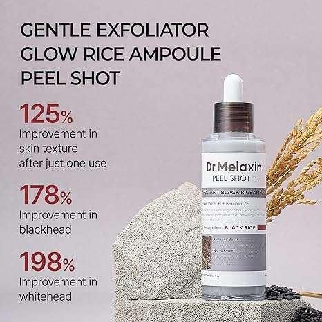 Dr.Melaxin Peel Shot Exfoliating Black Rice Ampoule 80ml