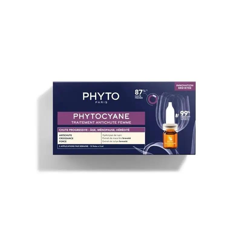 PHYTOCYANE TRAITEMENT ANTI-CHUTE FEMME CHUTE PROGRESSIVE 87% CHUTE FREINEE
