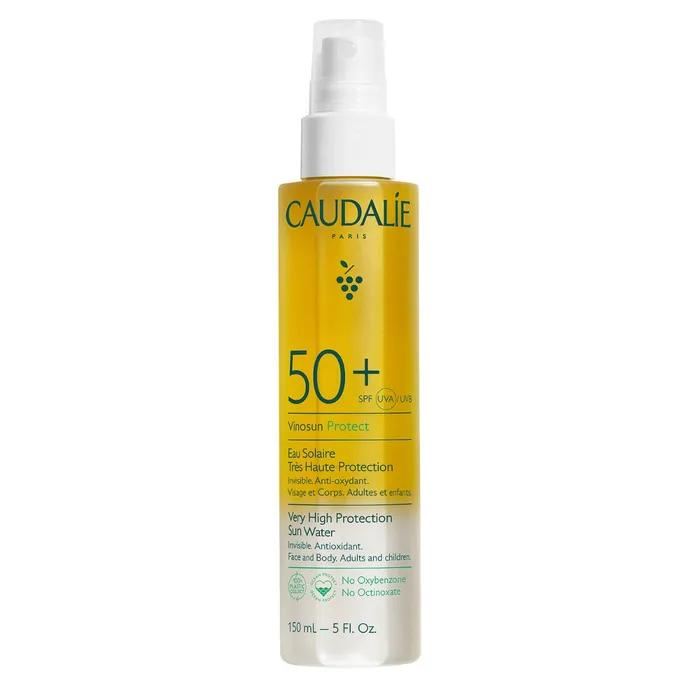 Caudalie VINOSUN PROTECT Eau Solaire Très Haute Protection SPF50+ Visage et Corps Tous Types de Peaux, 150ml