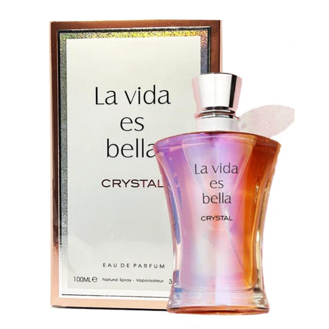 Fragrance World La Vida Es Bella Crystal Eau De Parfum Pour Femme 100ml