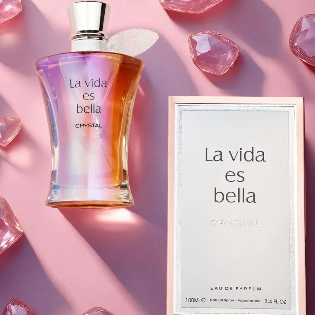 Fragrance World La Vida Es Bella Crystal Eau De Parfum Pour Femme 100ml