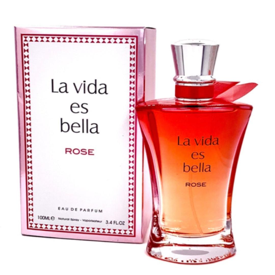 Fragrance World La Vida Es Bella Rose Eau De Parfum Pour Femme 100ml