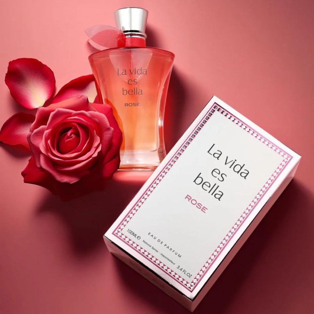 Fragrance World La Vida Es Bella Rose Eau De Parfum Pour Femme 100ml