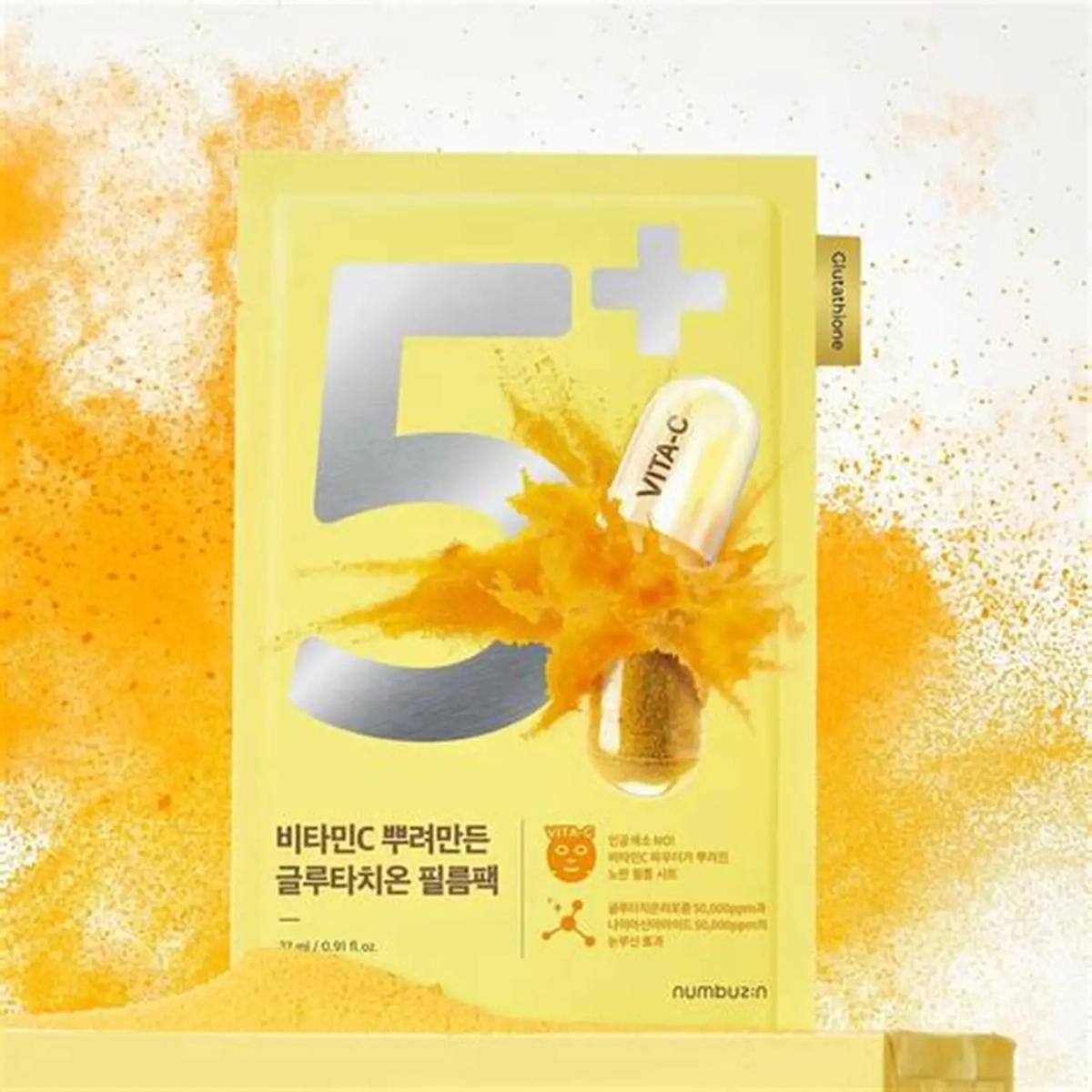 Numbuzin No.5+ Glutatione Vitamin Concentrated Mask 27 ml