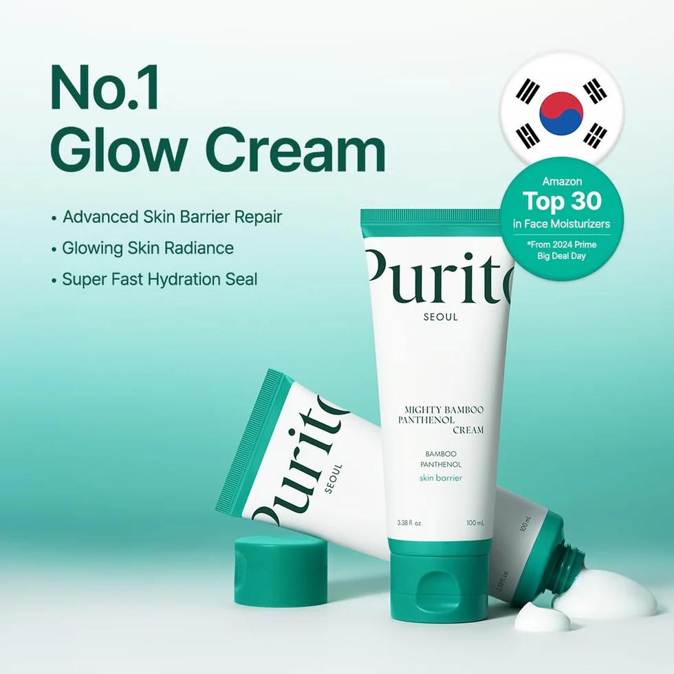 Purito SEOUL Mighty Bamboo Panthenol Cream Crème Visage 100ml