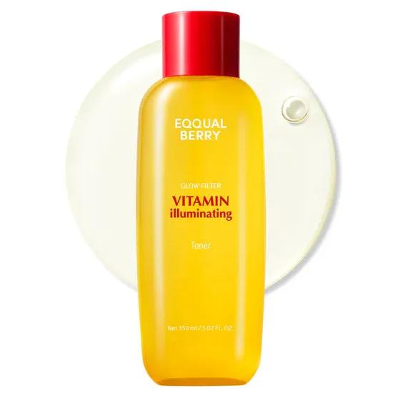 EQQUALBERRY Vitamin Illuminating Toner Tonique hydratant 150 ml