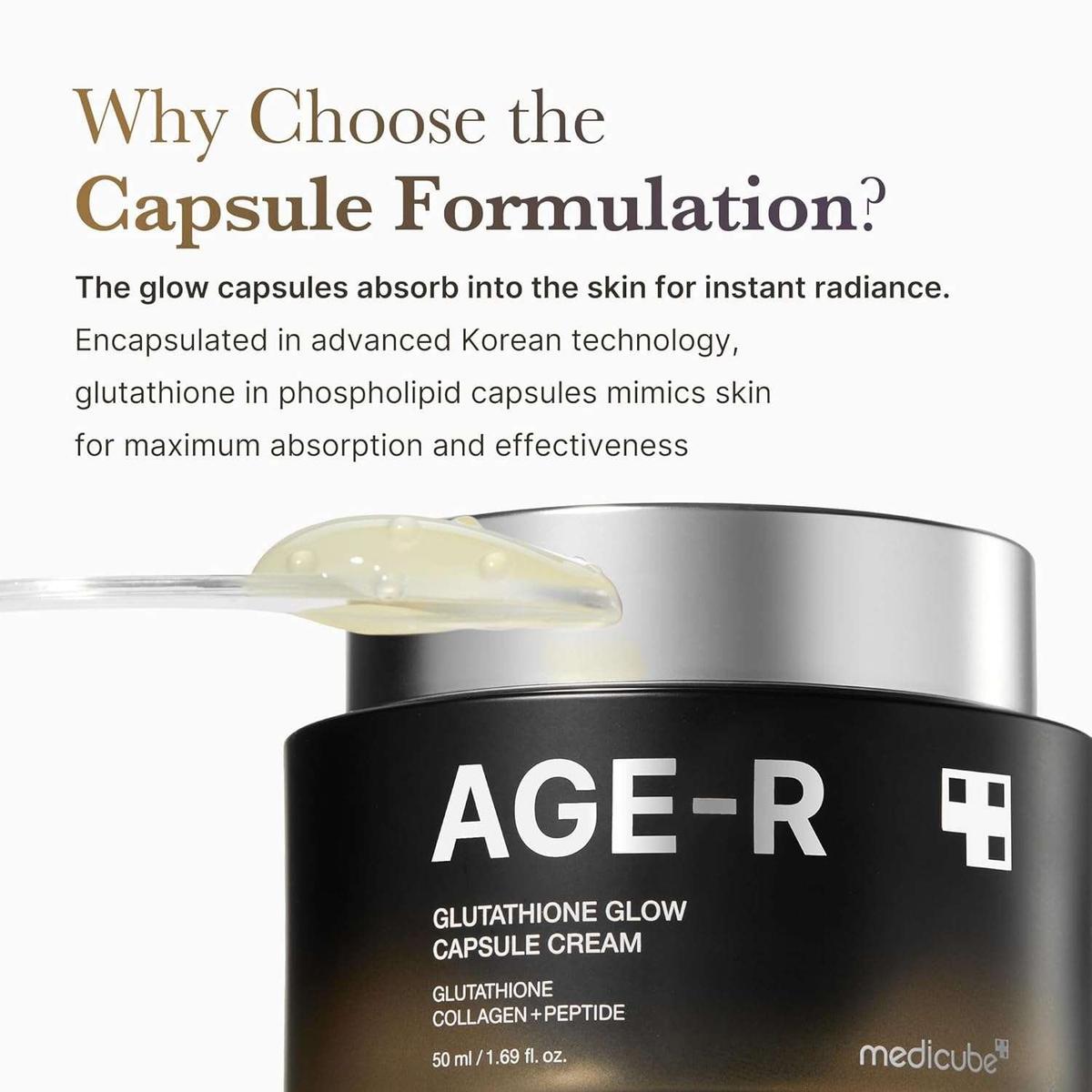 Medicube AGE-R Glutathione Glow Capsule Cream Crème Visage 50ml
