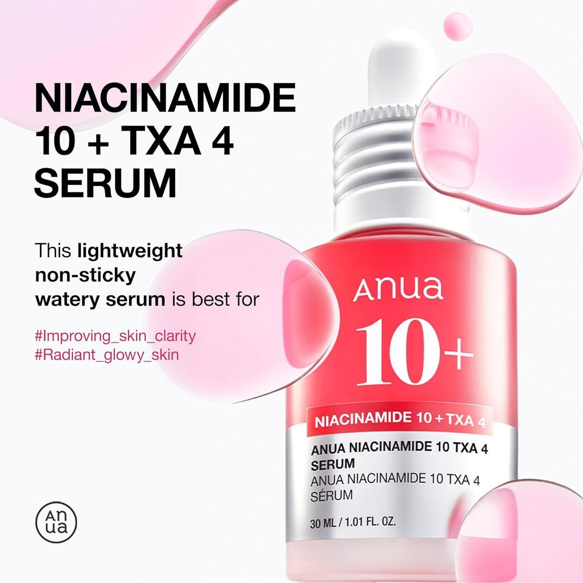 Anua Niacinamide 10% + TXA 4% Serum Sérum 30ml