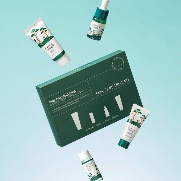 Round Lab Pine Calming Cica Trial Kit 4 produits