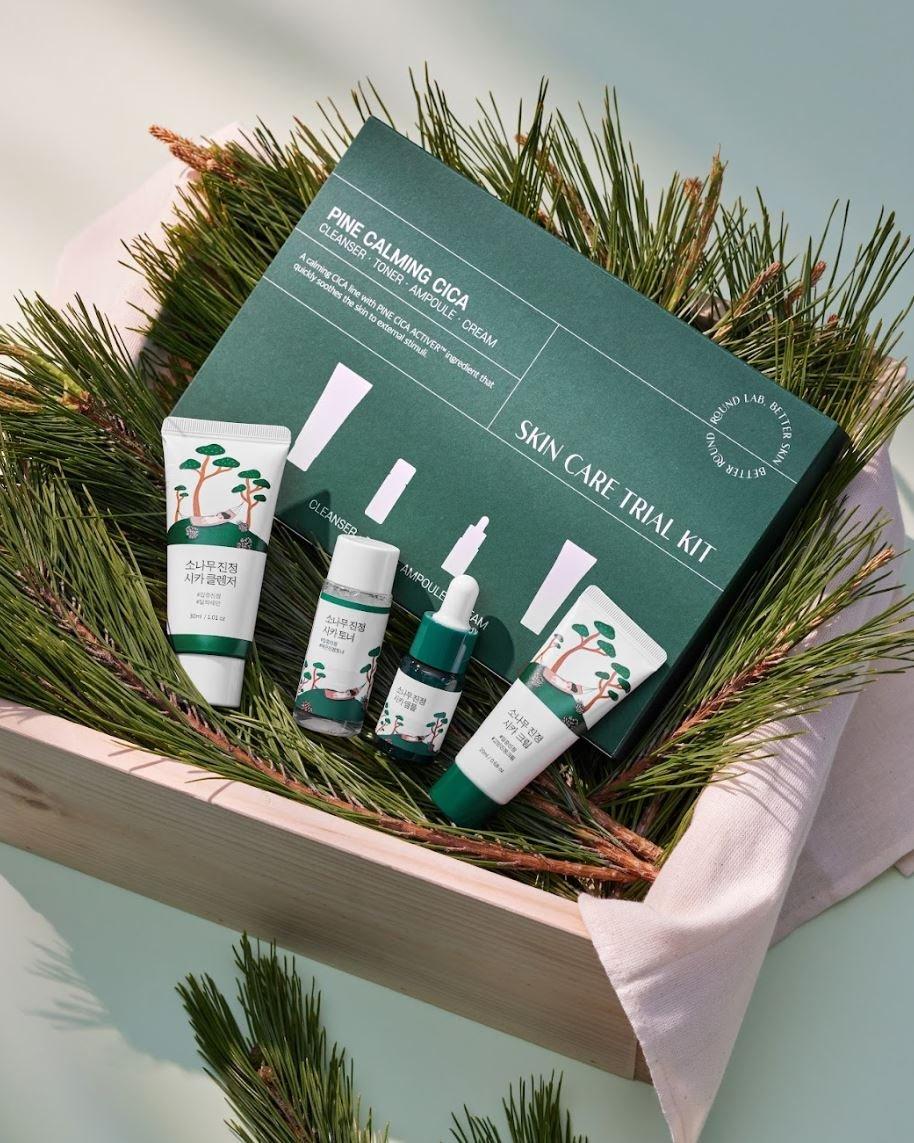 Round Lab Pine Calming Cica Trial Kit 4 produits