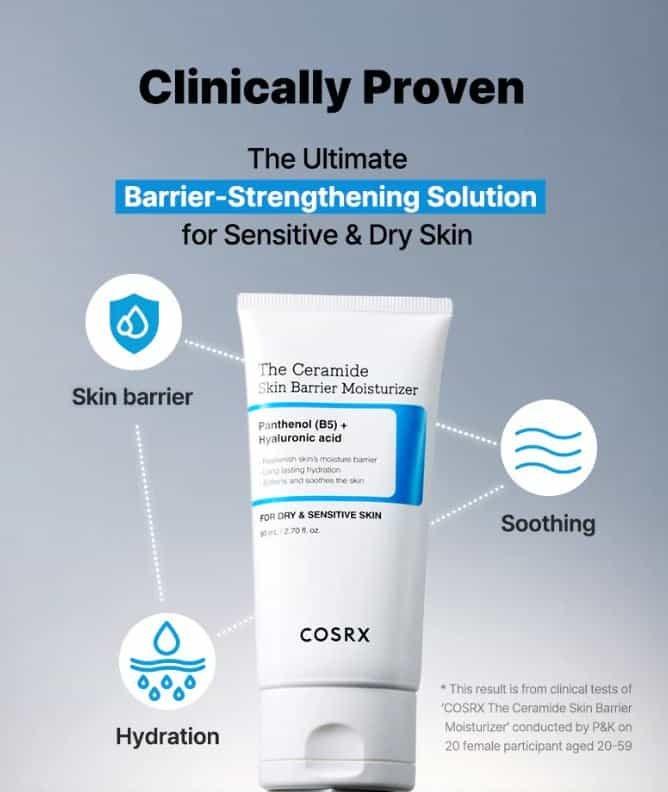 COSRX The Ceramide Skin Barrier Moisturizer Crème 80 ml