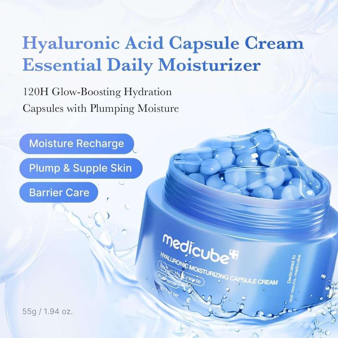 Medicube Hyaluronic Moisturizing Capsule Cream Crème Visage 55g
