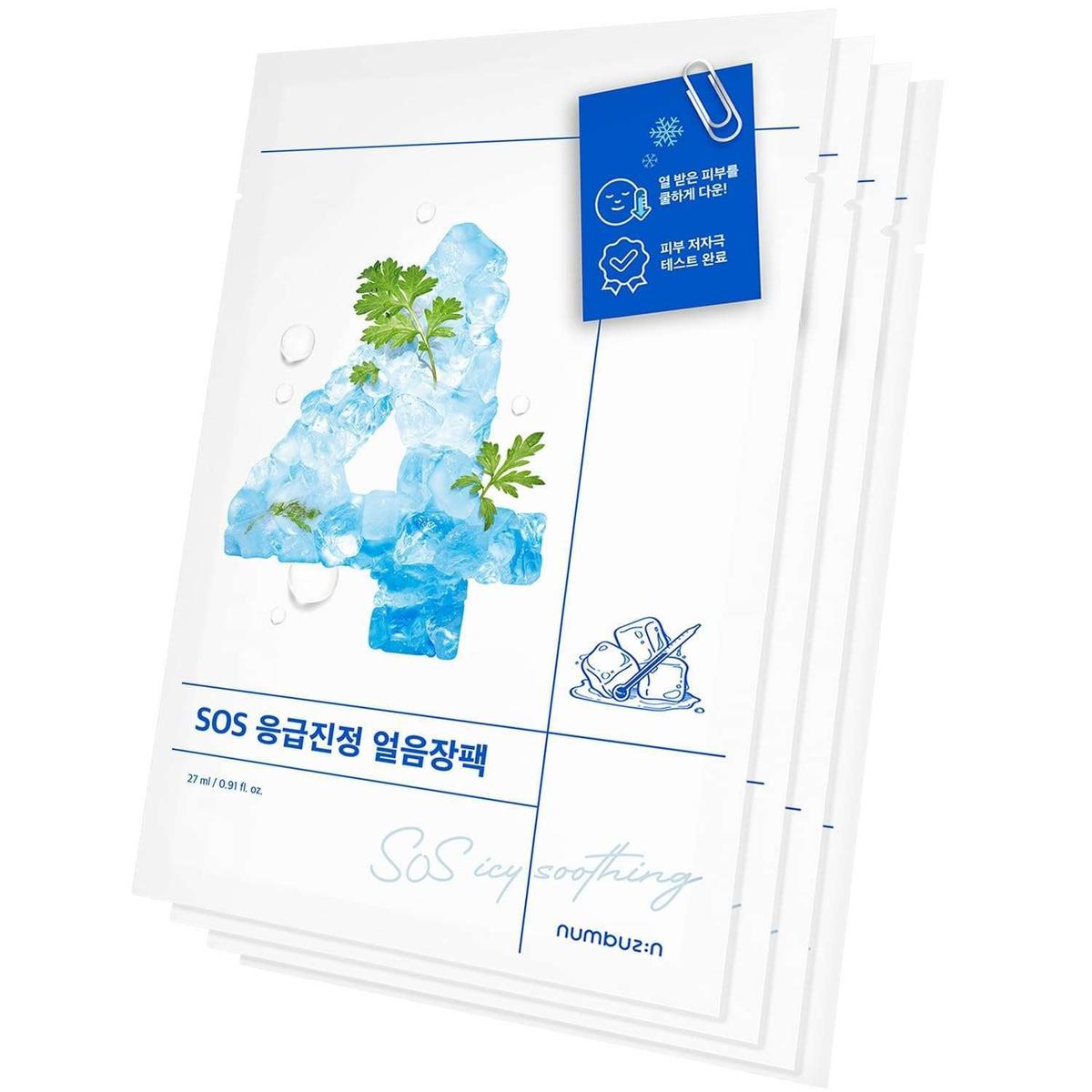 Numbuzin No.4 Icy Soothing Sheet Mask 27 ml